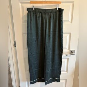 Eberjey Olive Silk Pants